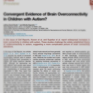 Convergent evidence of brain overconnectivity in children with autism?