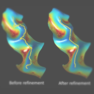 An invariant shape representation using the anisotropic Helmholtz equation.